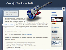 Tablet Screenshot of conejorocks.com